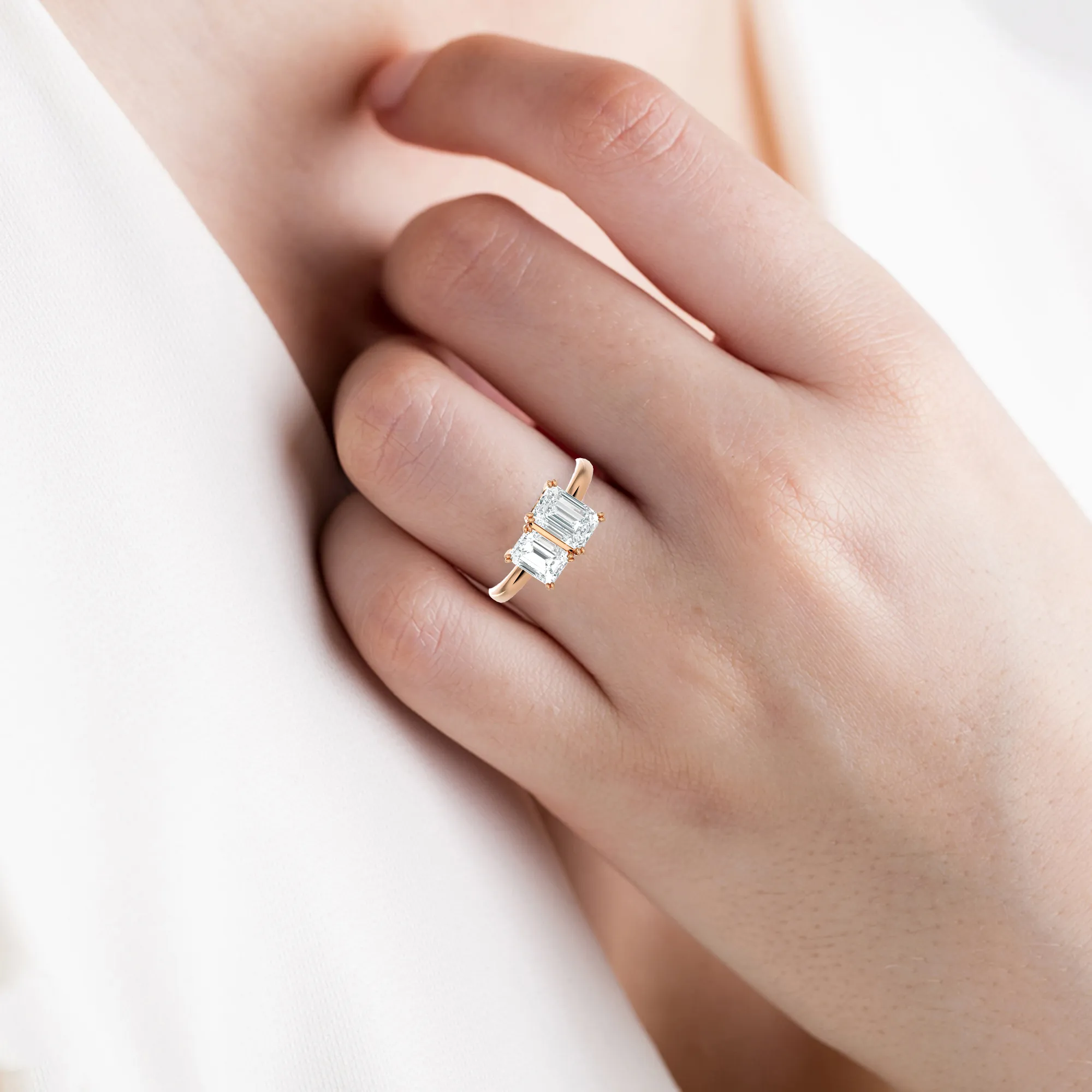 1 3/4 ctw Emerald-Cut Lab Grown Diamond Ring
