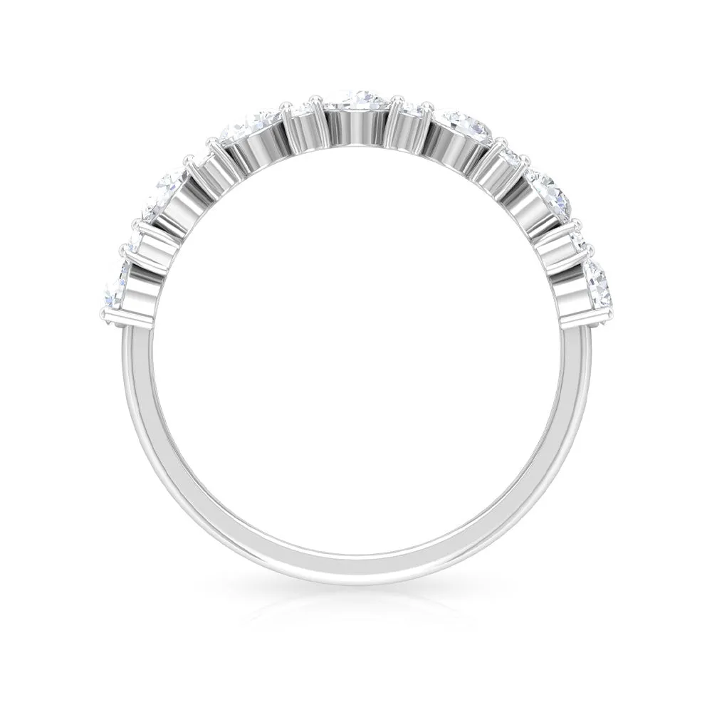 1.25 CT Diamond Eternity Cluster Ring in Prong Setting