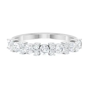 1.25 CT Diamond Eternity Cluster Ring in Prong Setting