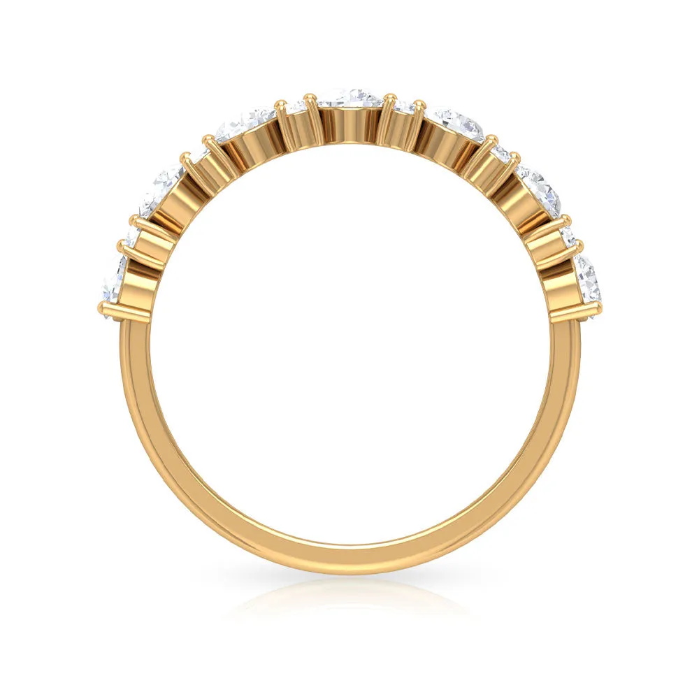 1.25 CT Diamond Eternity Cluster Ring in Prong Setting
