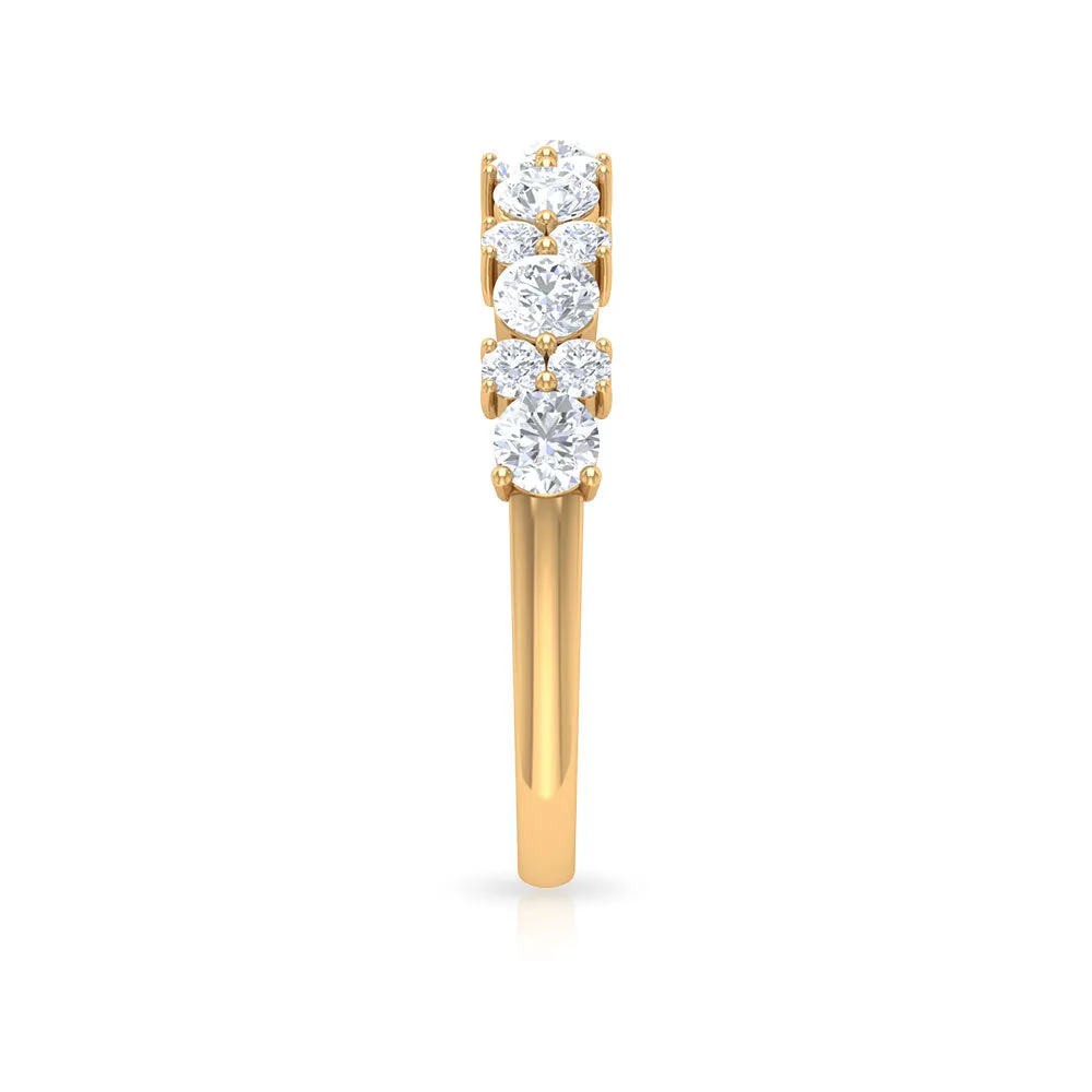 1.25 CT Diamond Eternity Cluster Ring in Prong Setting