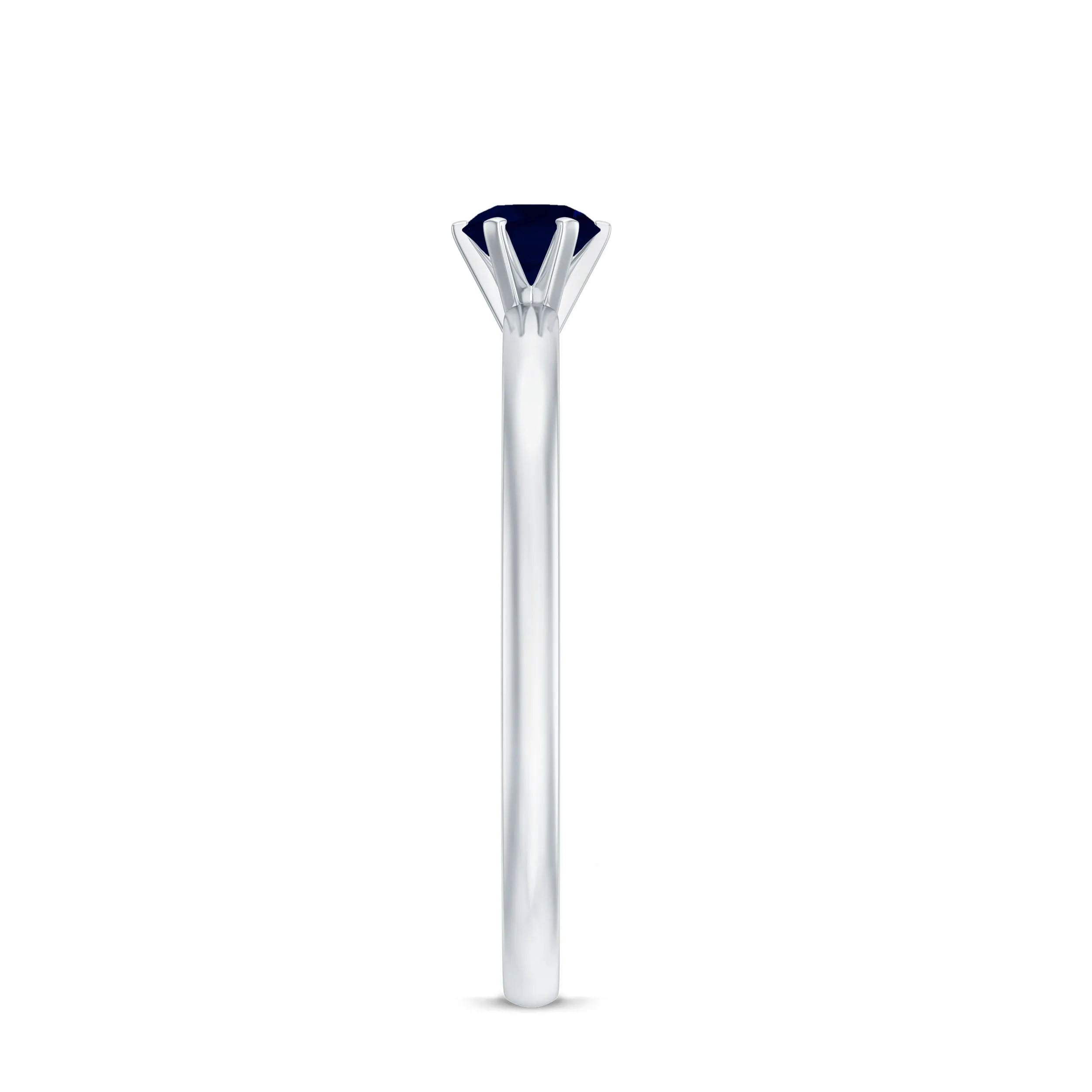 1/4 CT Solitaire Blue Sapphire Promise Ring