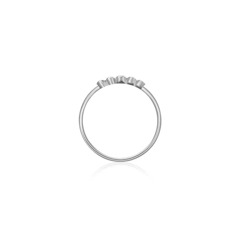 18k Gold Polka Dot Diamond Ring