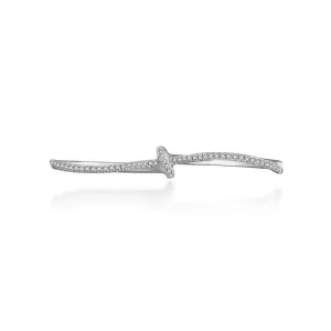 18k Gold S Knot Double Ring