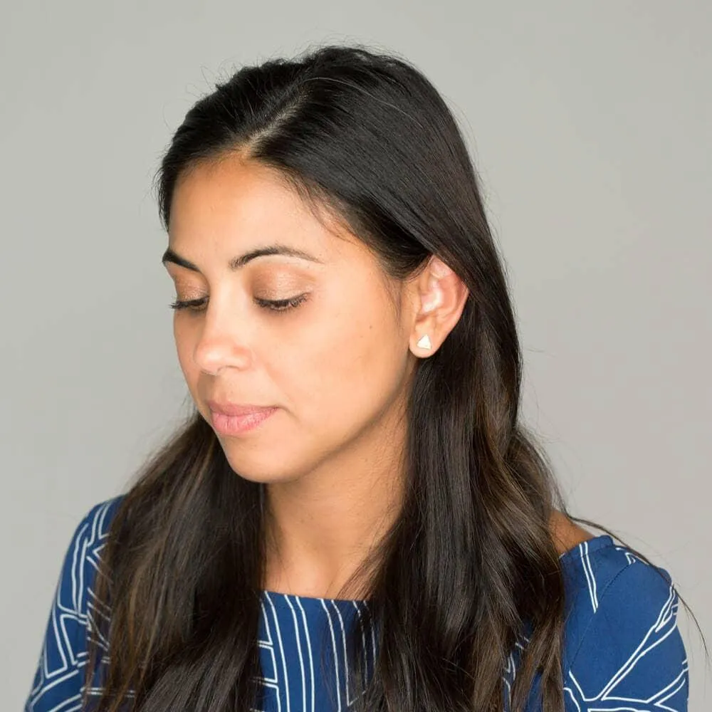 (20% Off) Earrings - Studs - Coral Triangle by Almeda Jewelry