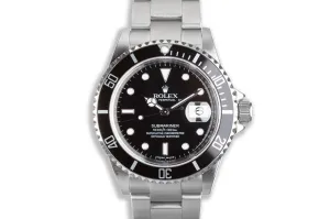 2007 Rolex Submariner 16610 Box, Card, Service Box, & Papers
