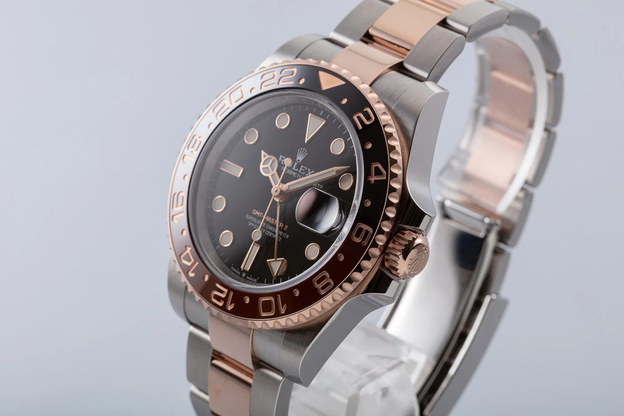 2021 Rolex Everose GMT-Master II 126711CHNR “Root Beer” with Box & Card