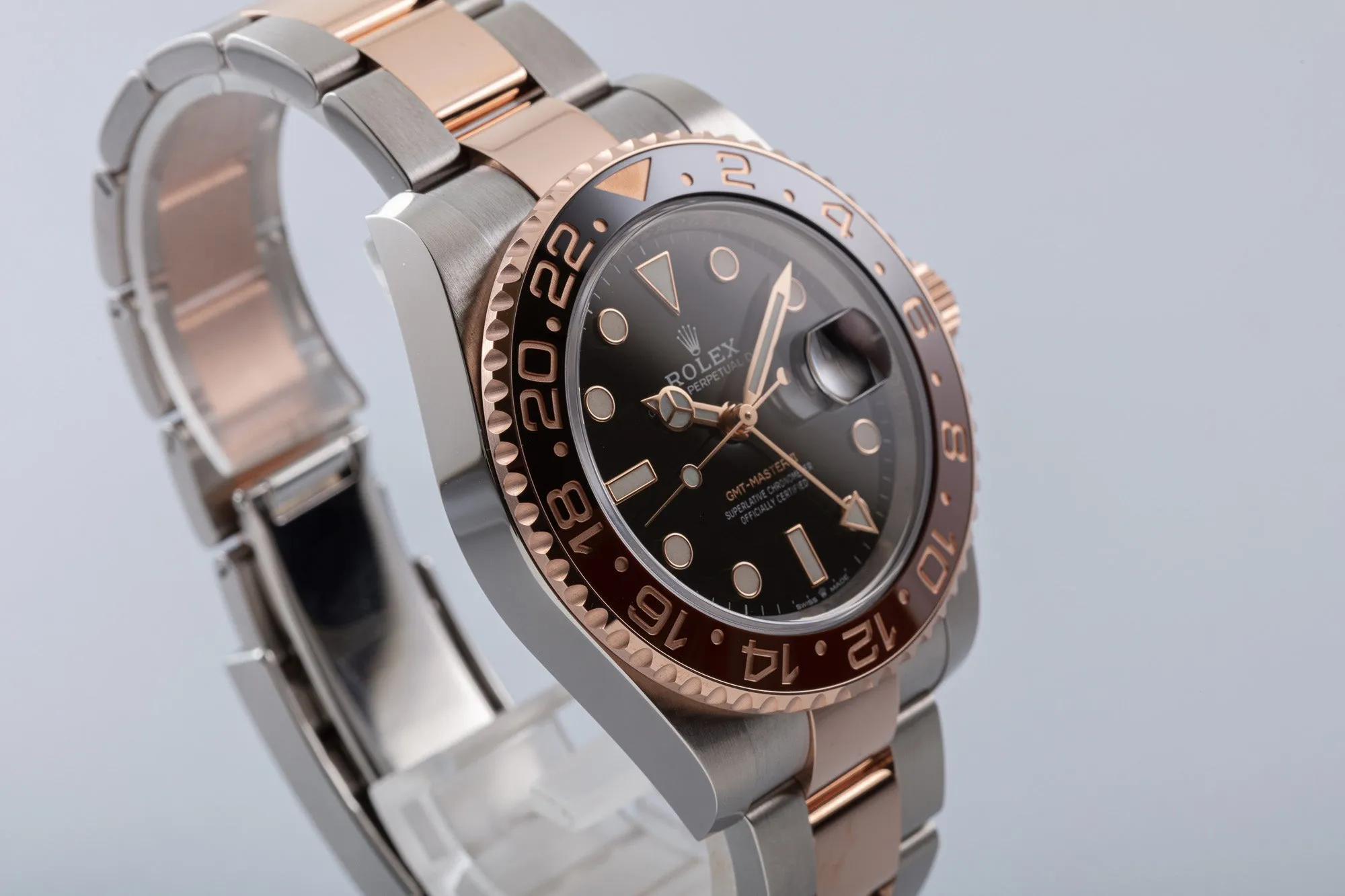 2021 Rolex Everose GMT-Master II 126711CHNR “Root Beer” with Box & Card