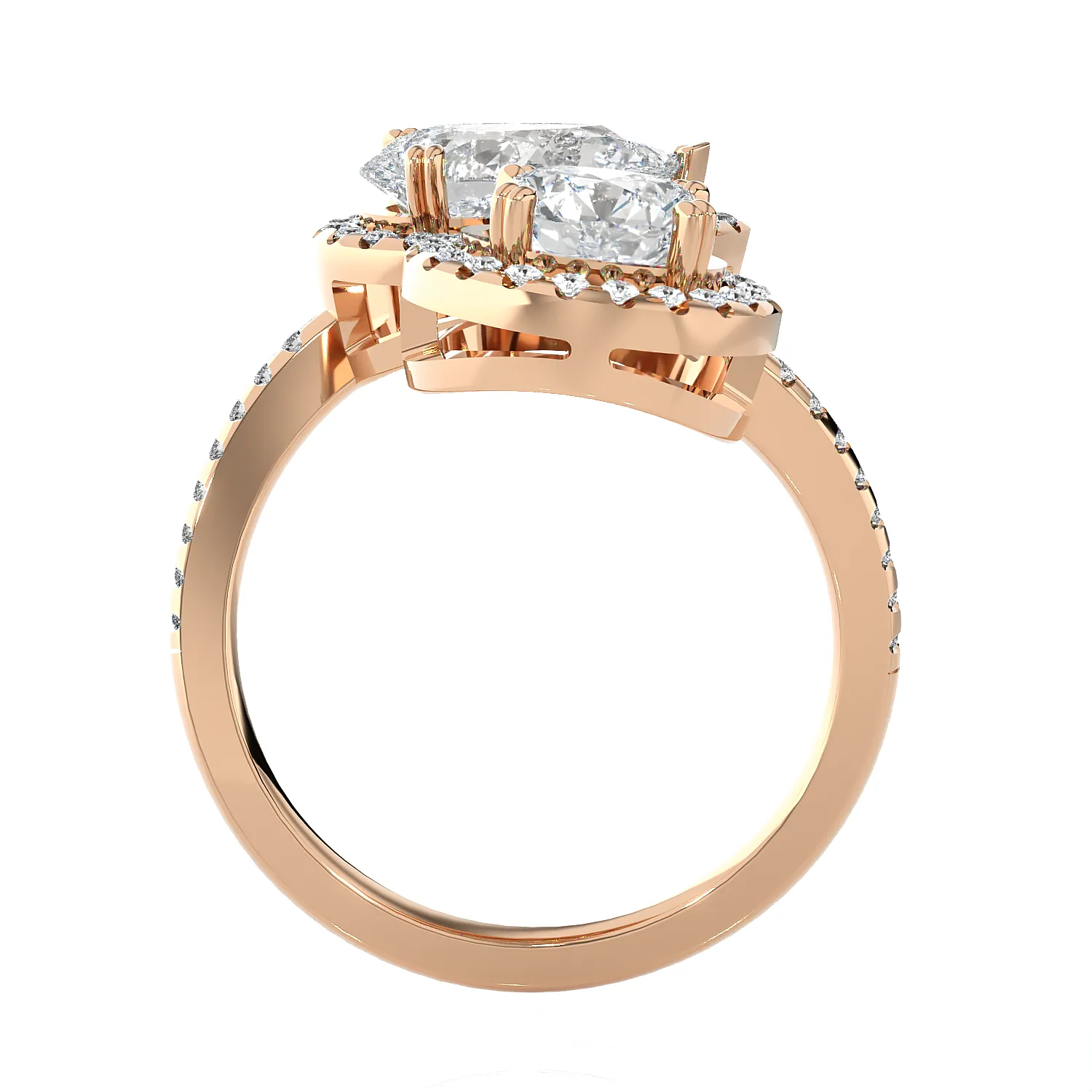 3 3/8 ctw Multi-Shape Lab Grown Diamond Ring