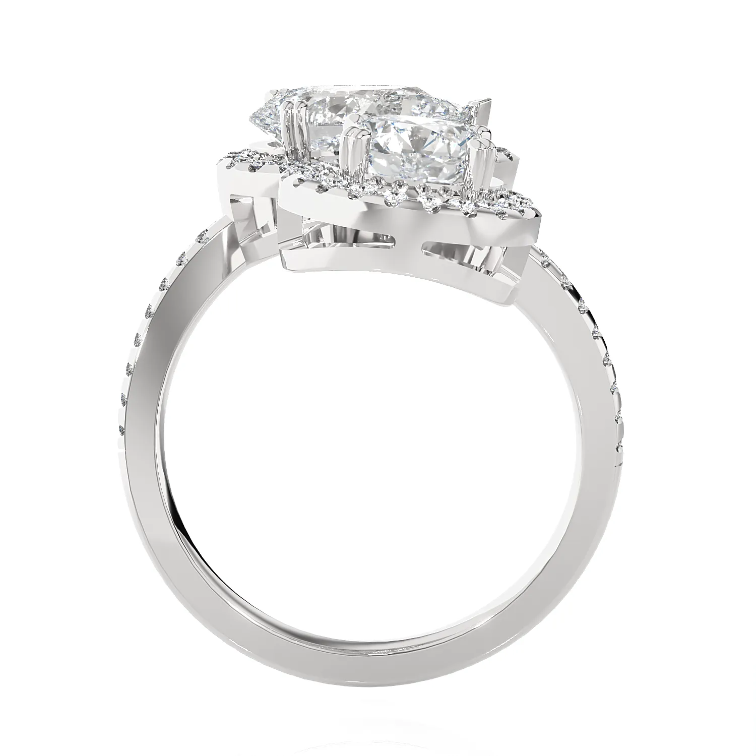 3 3/8 ctw Multi-Shape Lab Grown Diamond Ring