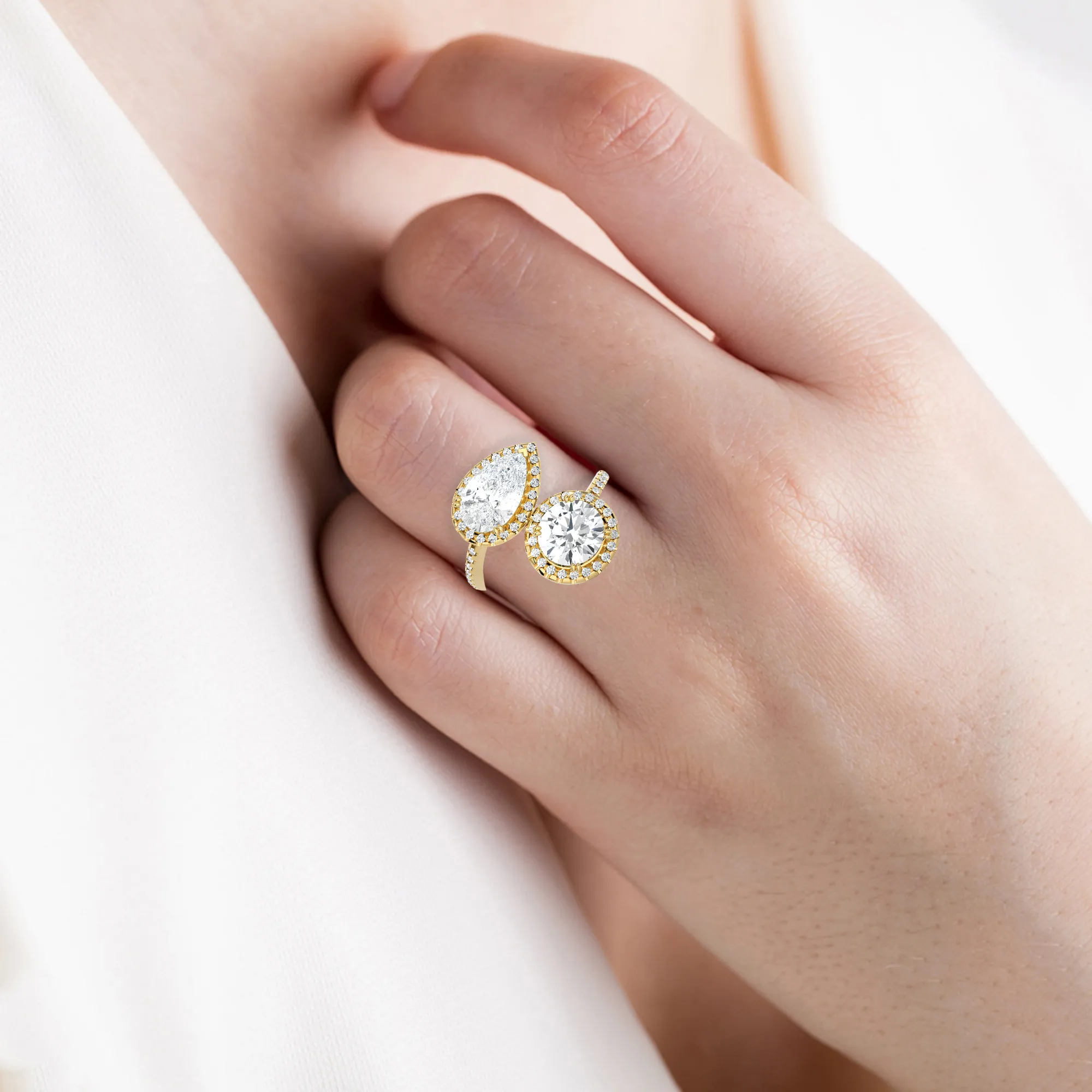 3 3/8 ctw Multi-Shape Lab Grown Diamond Ring