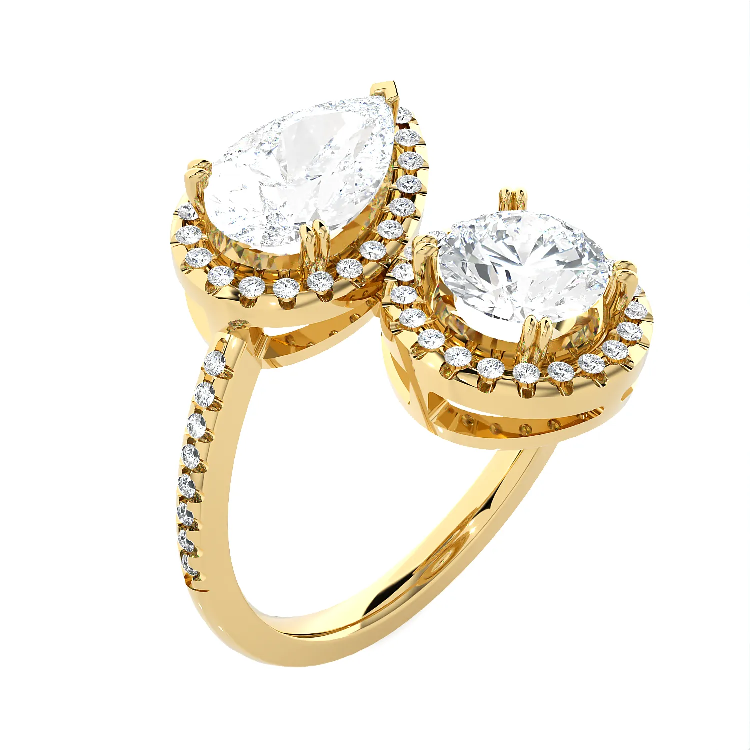 3 3/8 ctw Multi-Shape Lab Grown Diamond Ring