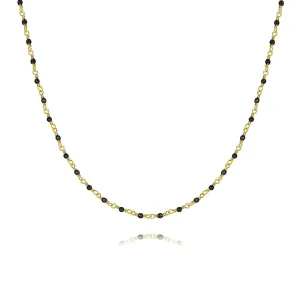 925 Silver Black Onyx Nude Chain Necklace