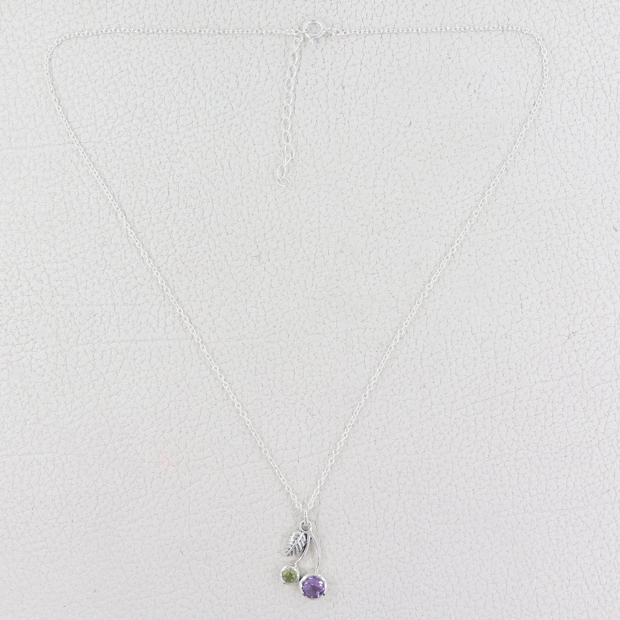 925 Sterling Silver MultiStone Minimalist Necklace