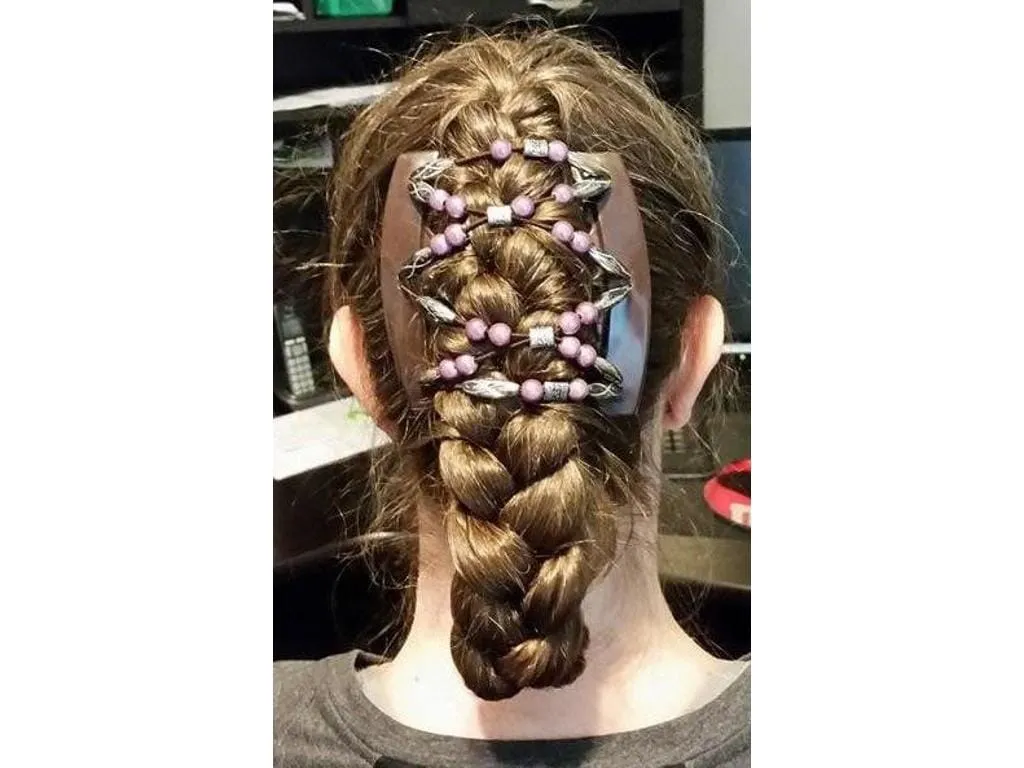 African Butterfly Thick Hair Comb - Ndalena Brown 148
