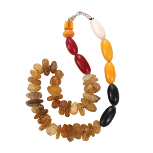 Amber Agate Aborrica Necklace