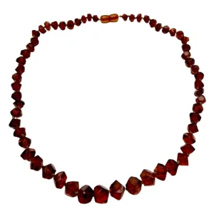 Amber Rock Beads Necklace