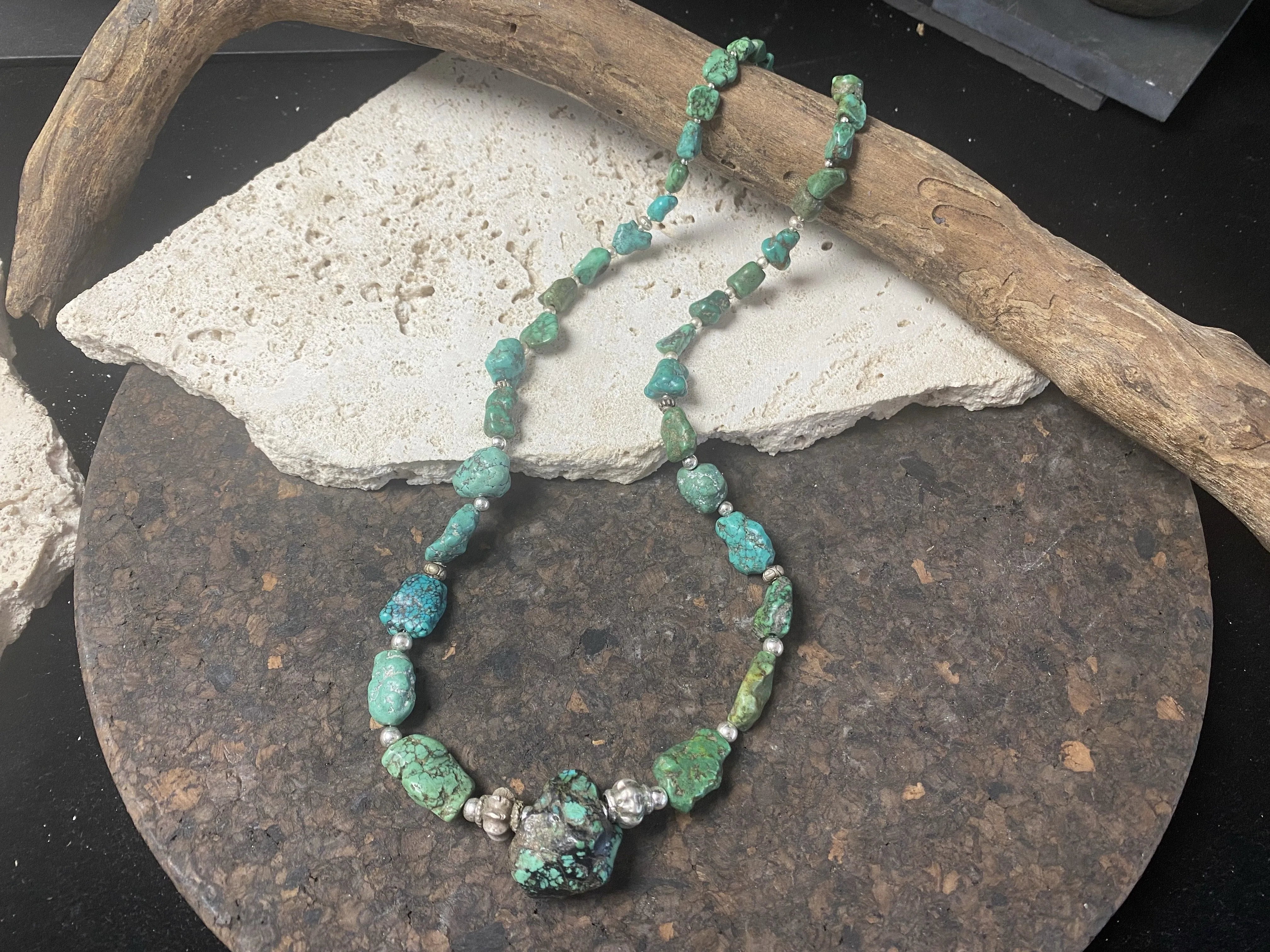 Antique Tibetan Turquoise Necklace