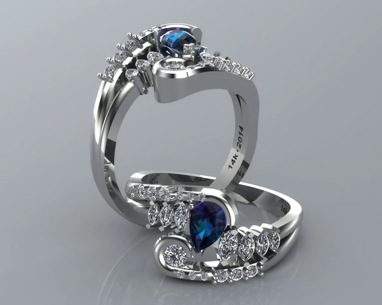 Artistic Alexandrite and Diamond Ring Redesign