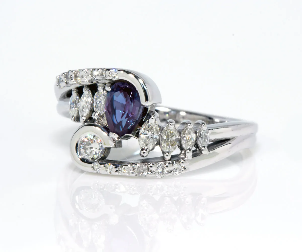 Artistic Alexandrite and Diamond Ring Redesign