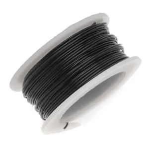 Artistic Wire, Copper Craft Wire 24 Gauge Thick, Permanent Black Color (10 Yard Spool)