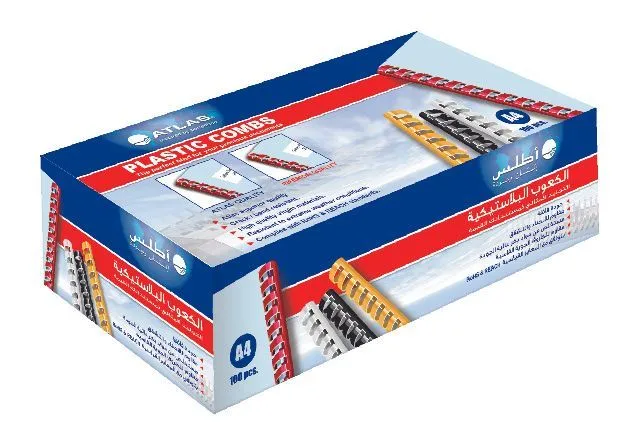 Atlas A4 Binding Comb White 10mm