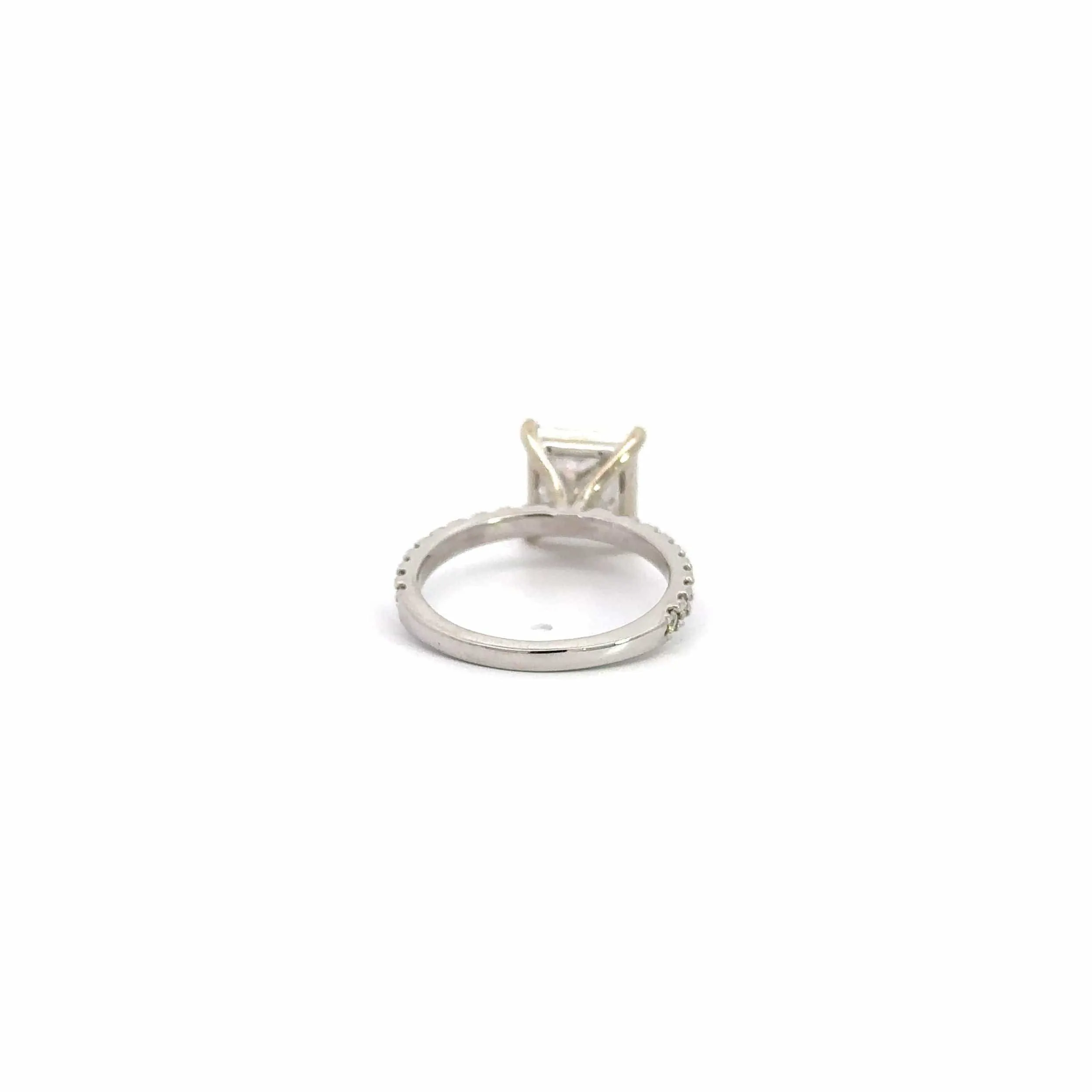 Baikalla™ 14k White Gold Diamond and Moissanite Wedding Engagement Ring