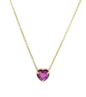 Barbie Pink Heart Slider Necklace