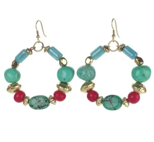 Beaded Hoops