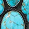 Blue Gem Turquoise Lariat Necklace
