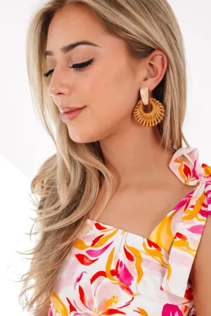 Cabana Cutie Earrings - Tan