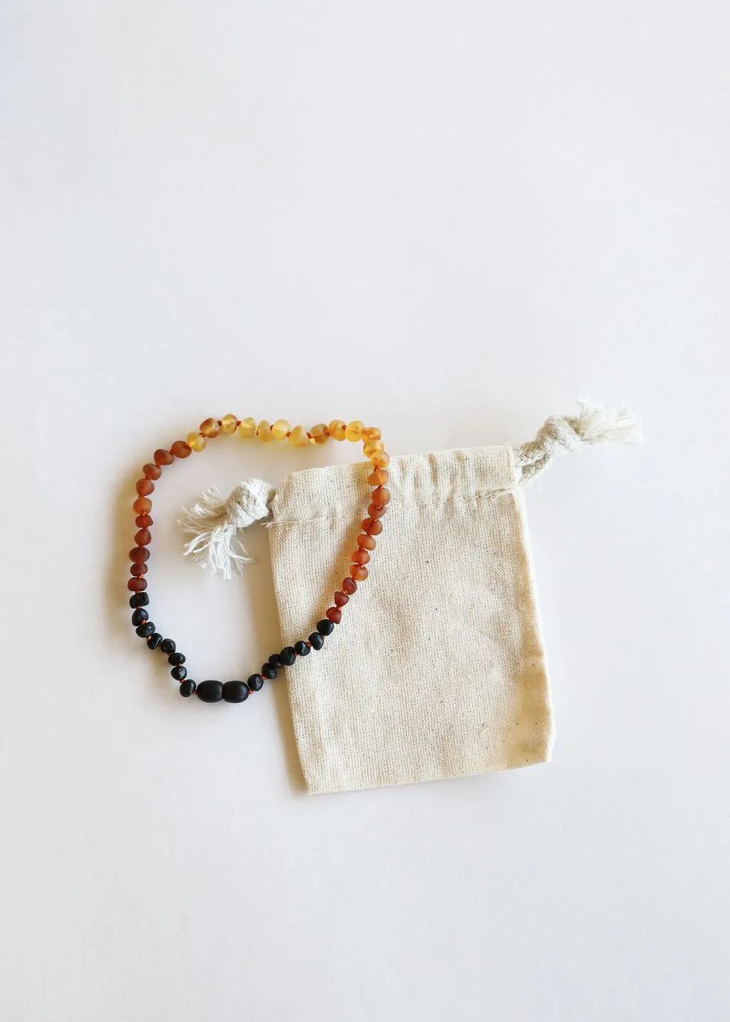 CanyonLeaf Kids Amber Necklace, Raw Ombre