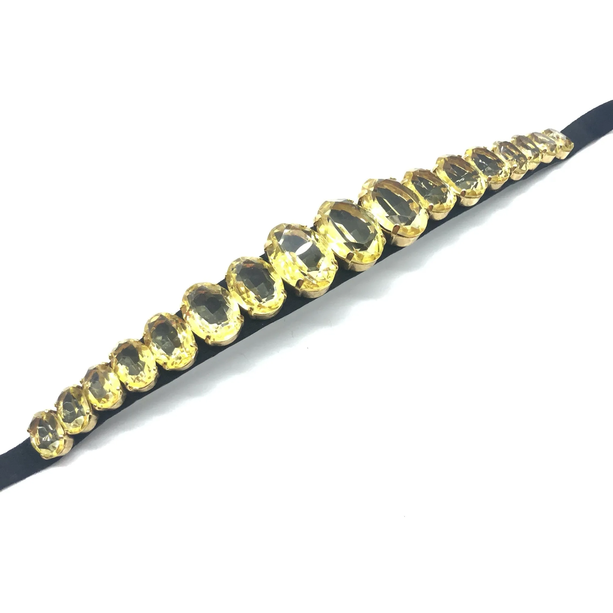Chanel Bookpiece Choker With Citrine Crystals