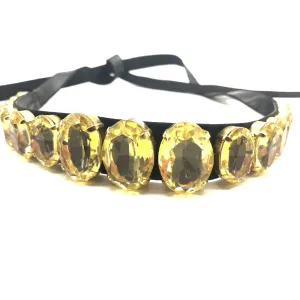 Chanel Bookpiece Choker With Citrine Crystals