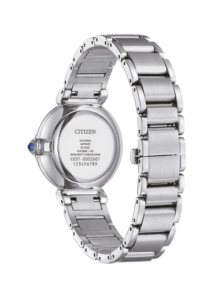 CITIZEN LADIES ECO-DRIVE DIAMOND MOTHER OF PEARL DIAL BLUE EM1060-87N