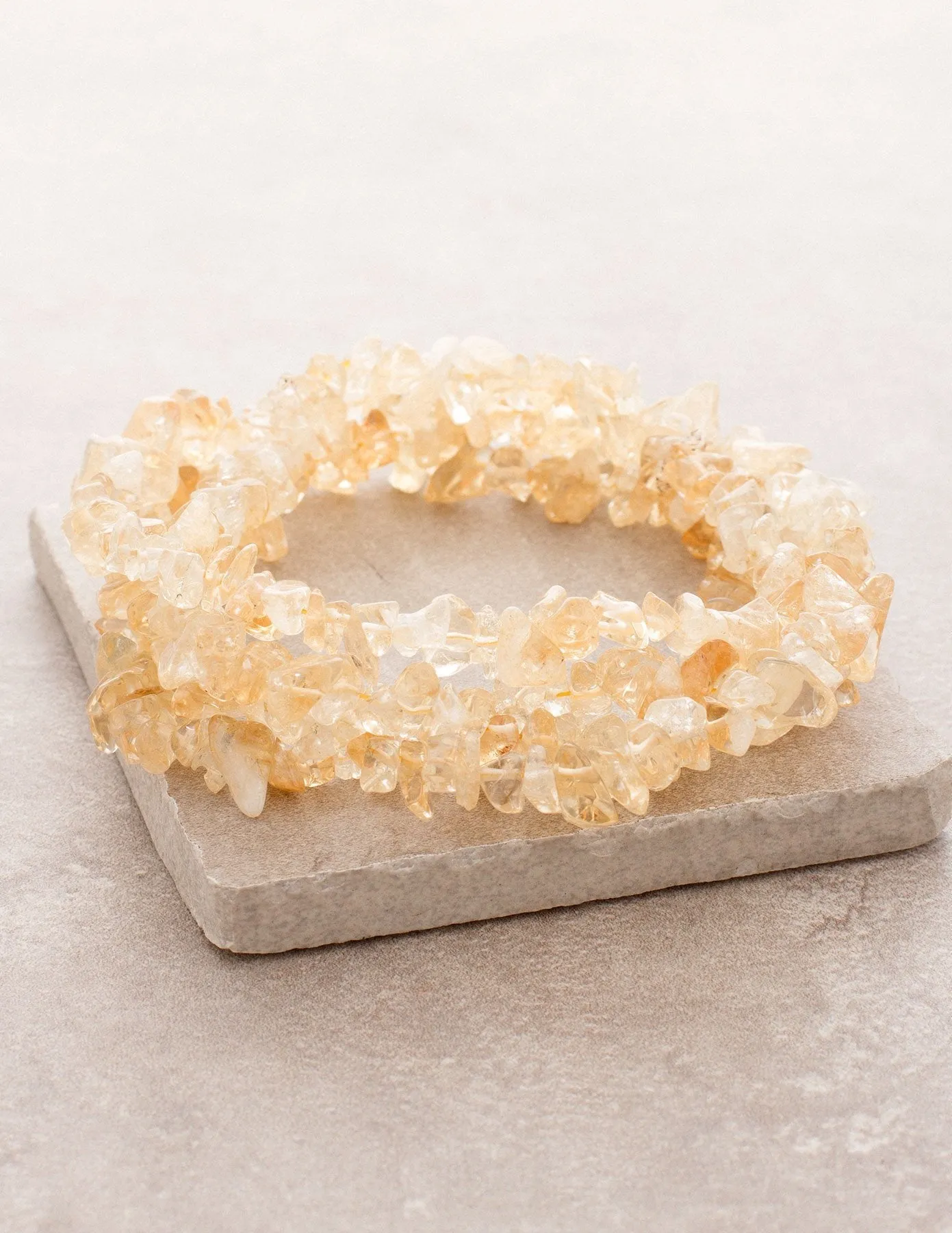 Citrine Gemstone Chip Necklace