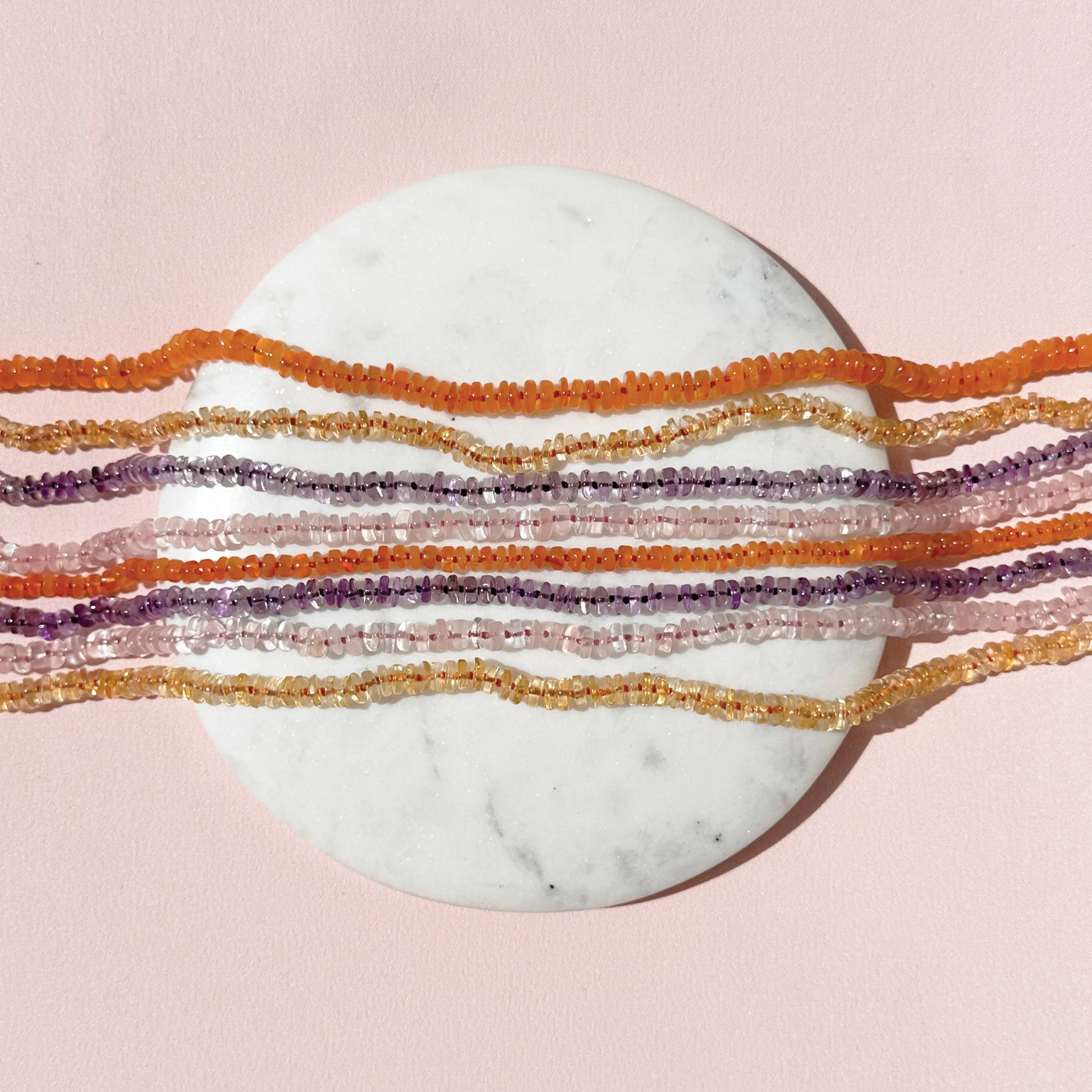 Citrine Knotted Necklace