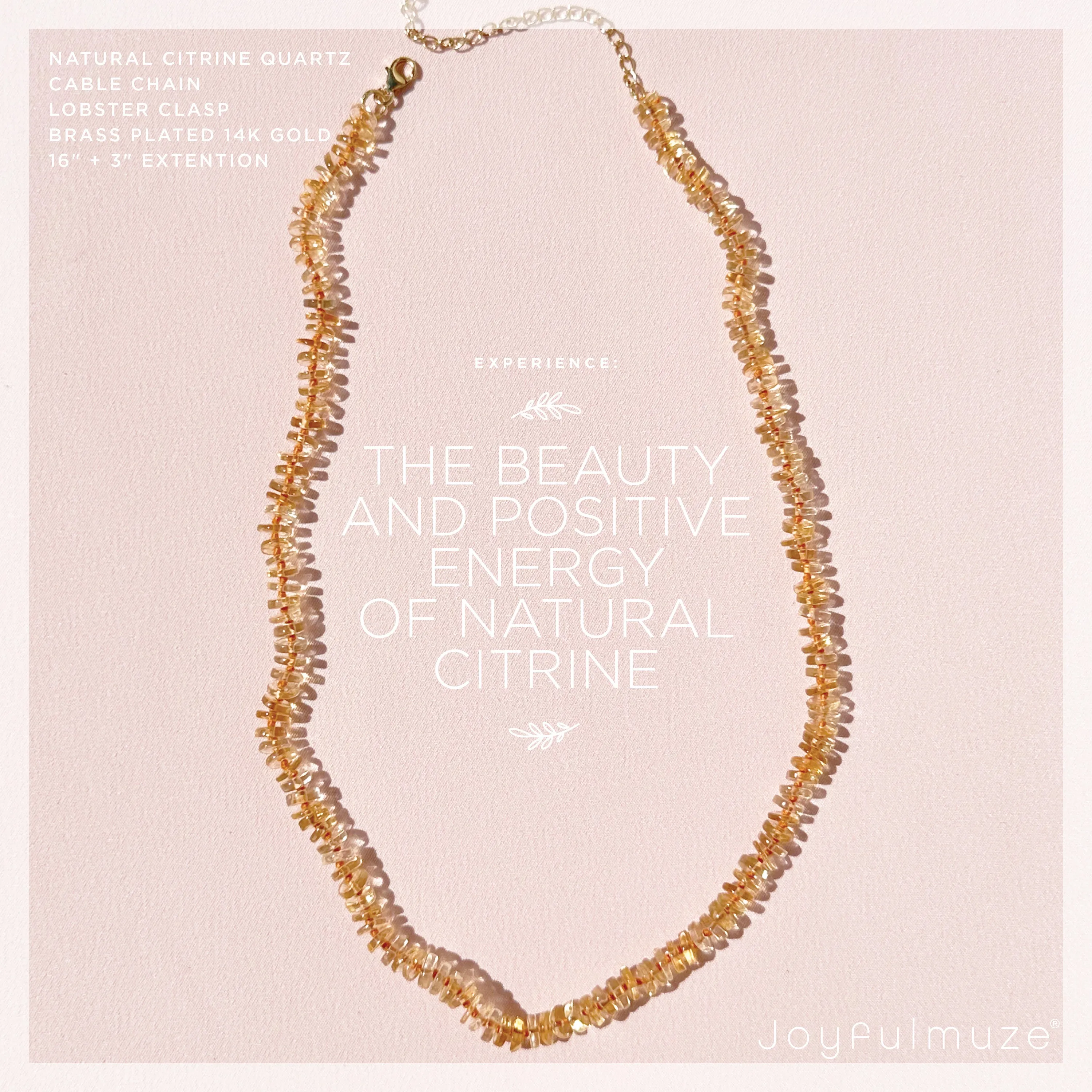 Citrine Knotted Necklace