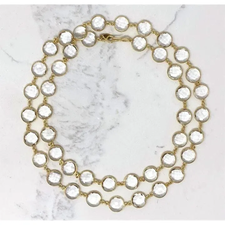 Clear Quartz Star Clasp Necklace