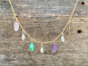 Confetti Seeds & Beads Necklace