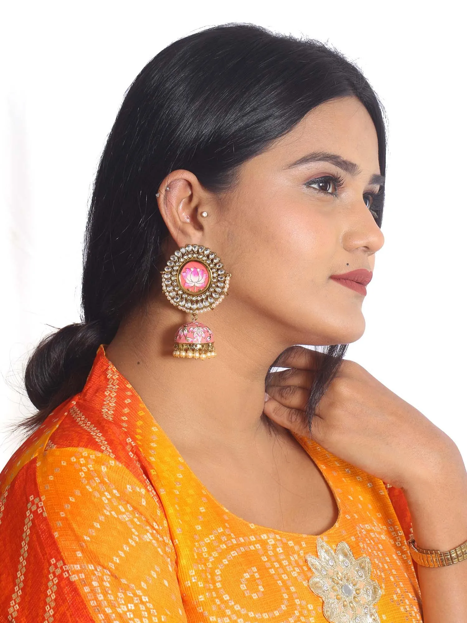 Coral Avanti Jhumkis