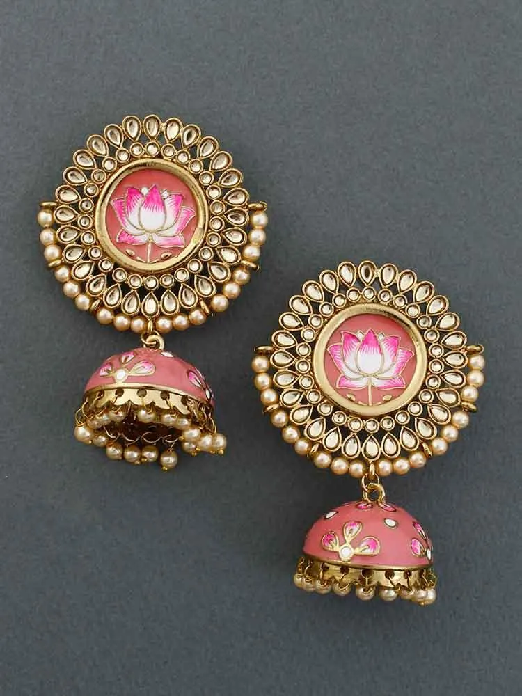 Coral Avanti Jhumkis