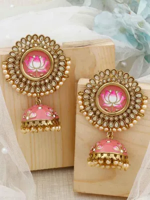 Coral Avanti Jhumkis