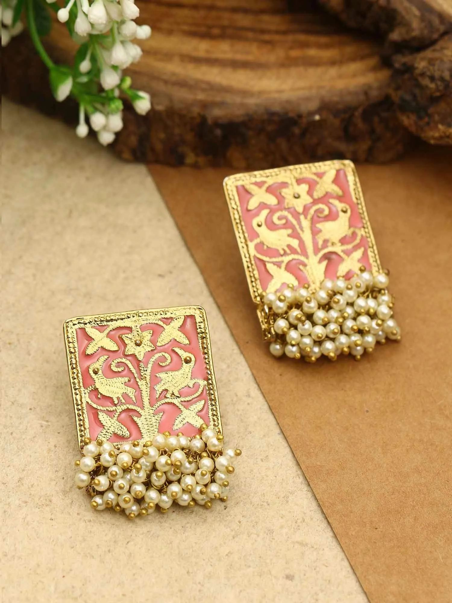 Coral Gowri Studs