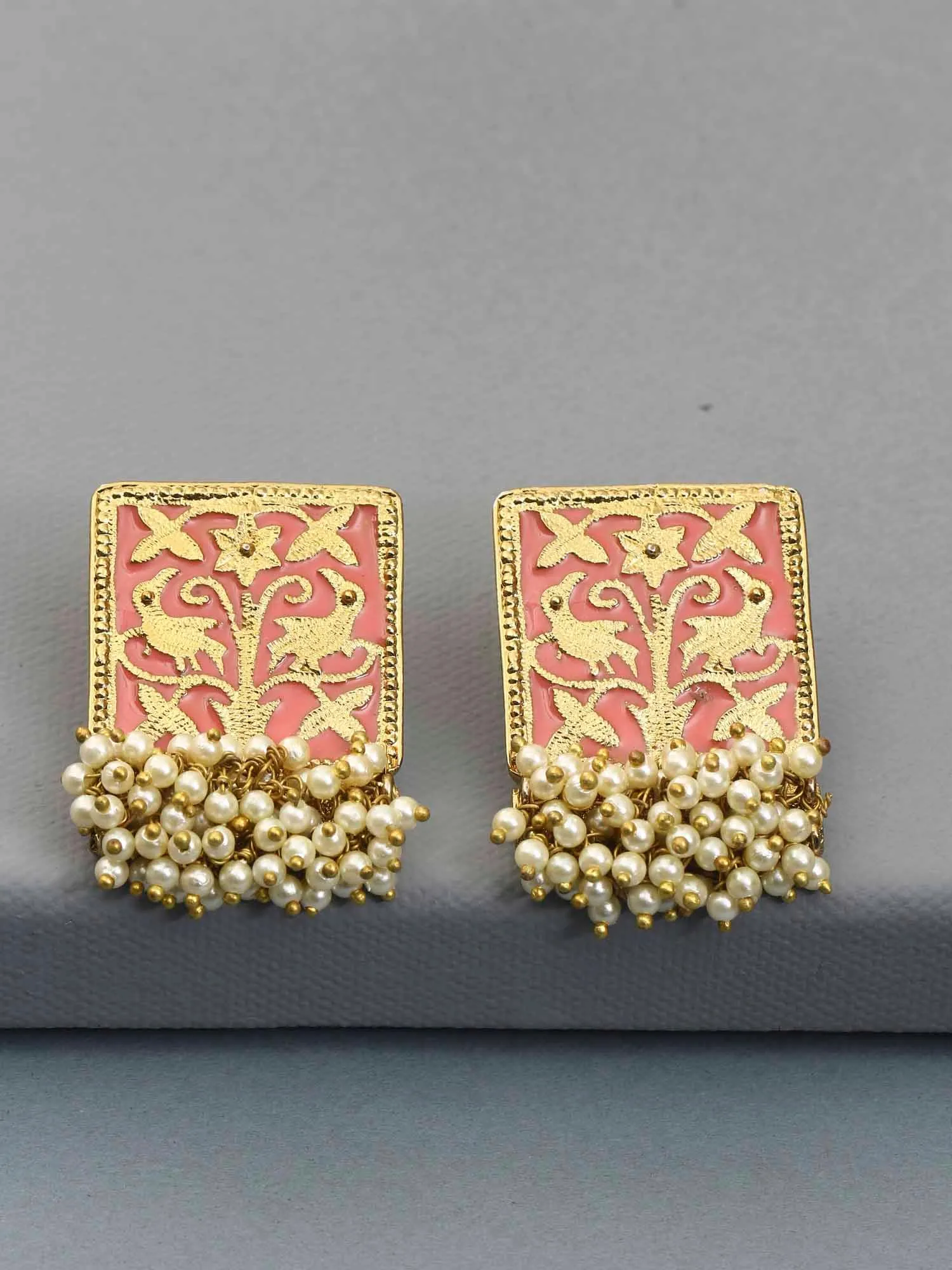 Coral Gowri Studs