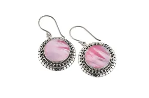 Corona Earrings- Pink Mother Of Pearl