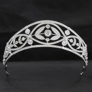 Cubic zircon wedding  bridal royal tiara diadem crown CH10332