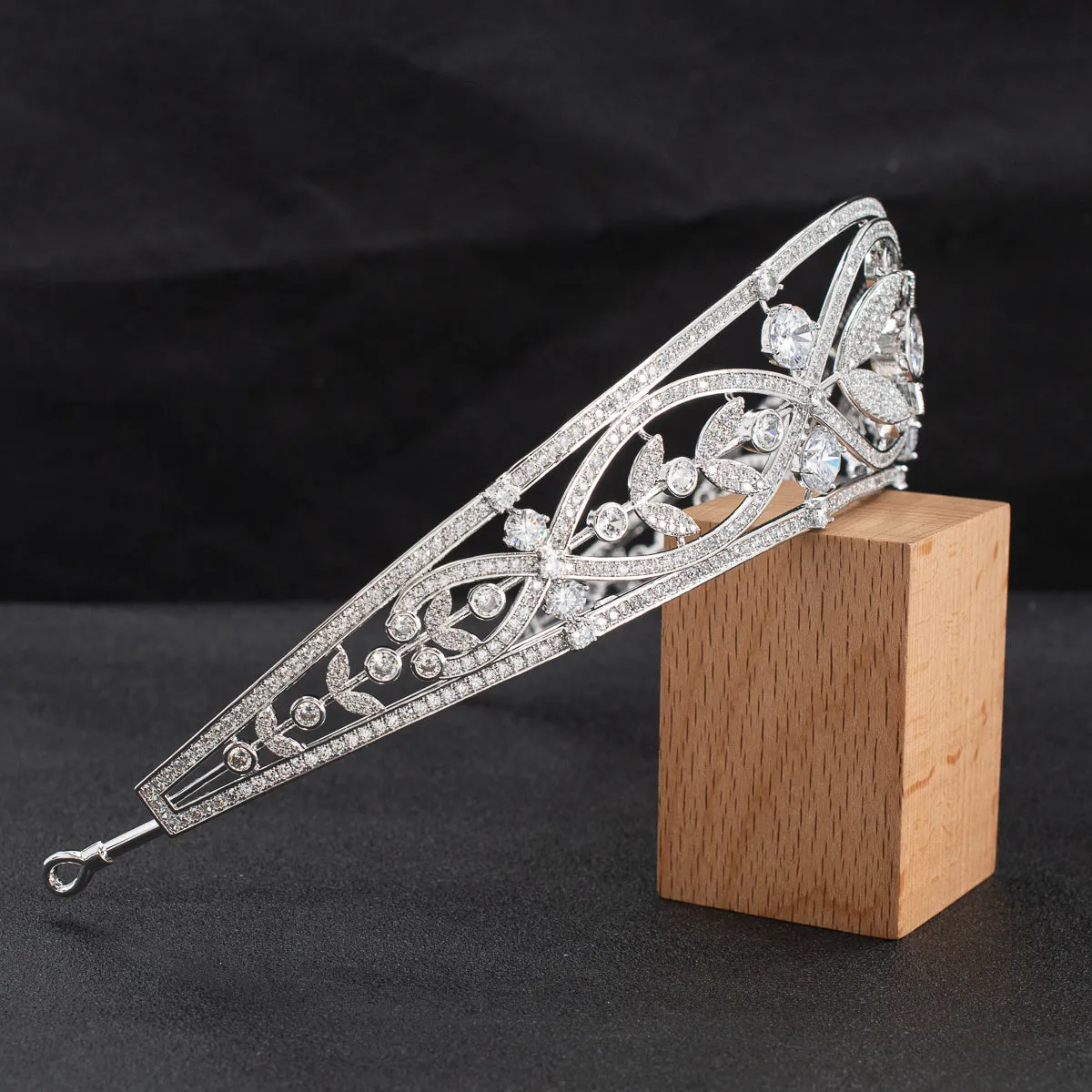 Cubic zircon wedding  bridal royal tiara diadem crown CH10332