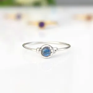 Dainty Moonstone stacking ring