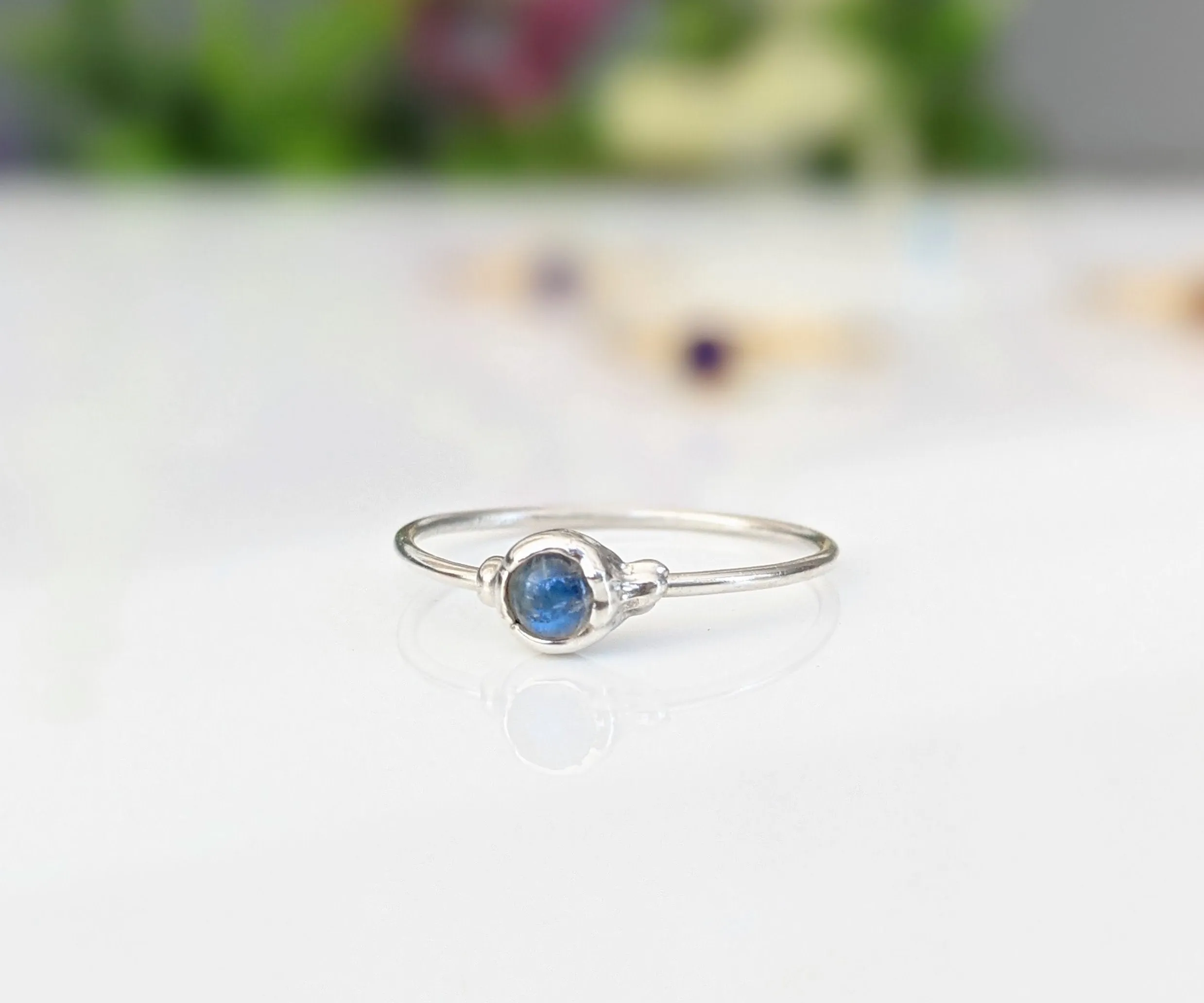Dainty Moonstone stacking ring